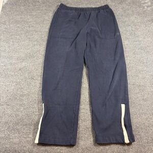 Vintage Nautica Sweatpants Men's M Competition Navy Blue Side Zip Hem Track Pant